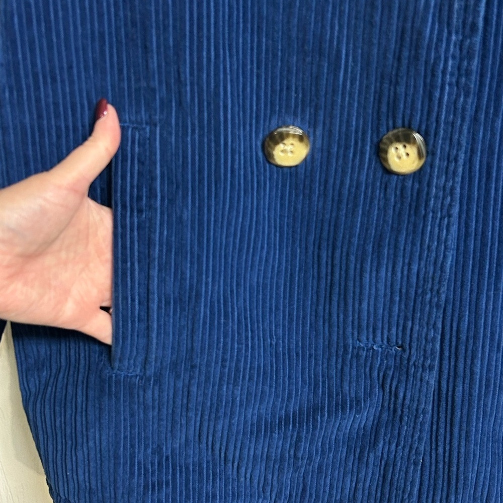 Hanna Andersson Women’s Corduroy Pea Coat Size Small - Picture 6 of 7